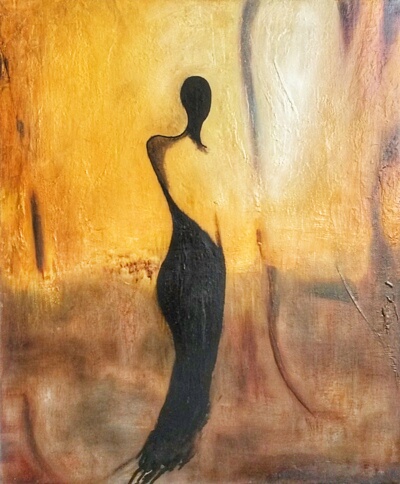 Peinture ombre dorée par Mireille Cerea