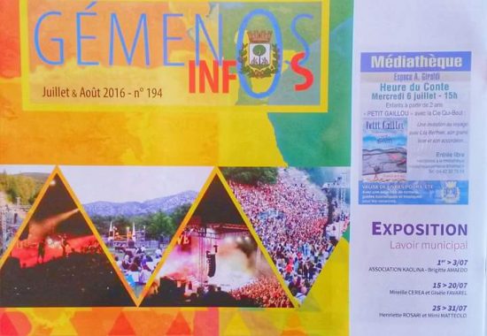 Coupure presse exposition gemenos mireille cerea