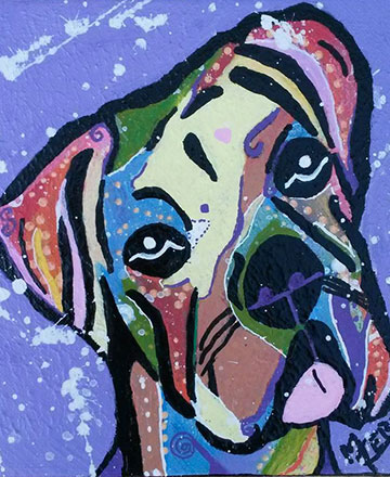 chien pop art