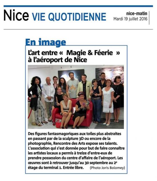 Coupure Nice Matin exposition à Nice