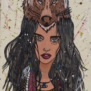 Portrait de femme louve